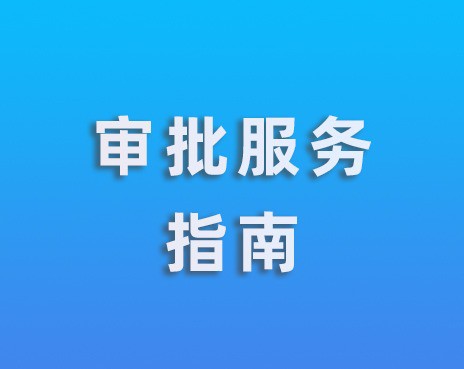 審批服務(wù)指南